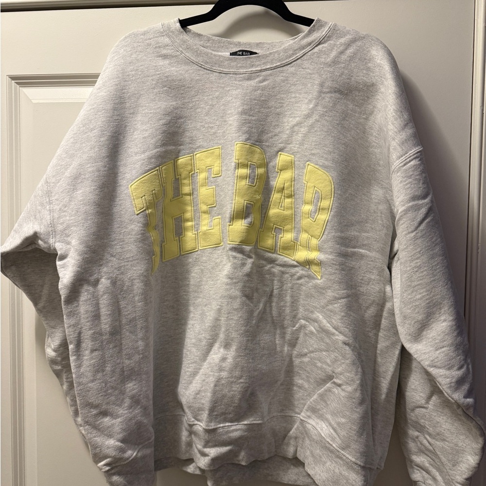 The Bar Gray and Yellow Sweatshirt